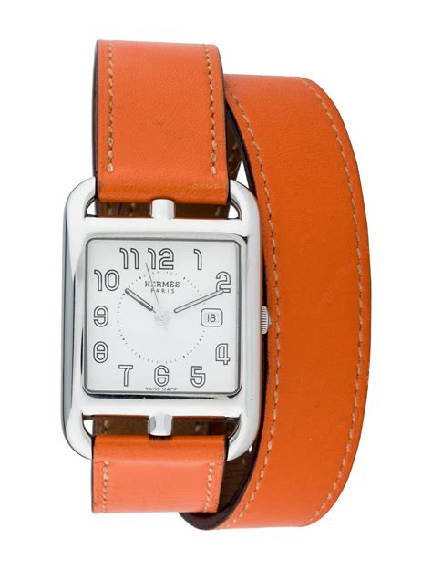 hermes leather wrap around watch|hermes cape cod watches.